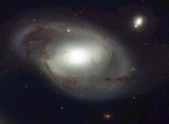 Lo que vemos de una galaxia. La materia visible sera slo el 0,4 porciento del Universo.