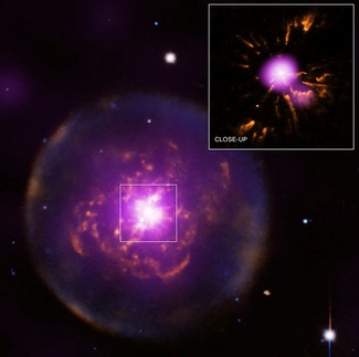 Abell 30: el renacer de una nebulosa planetaria. Ilustracin: ESA.