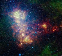Peque�a Nube de Magallanes en IR. NASA.