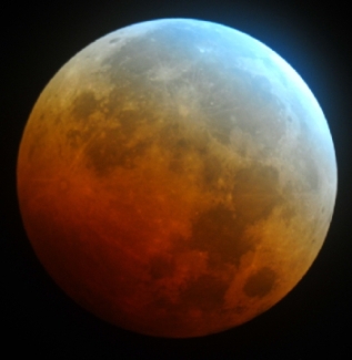 Eclipse total de Luna, visto en Stagecoach, Colorado, EE.UU.. Crdito: Jimmy Westlake