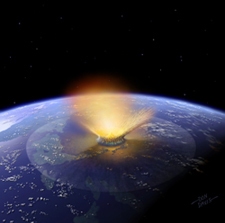 Impacto del C/T. Ilustraci�n de Don Davis.