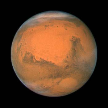 Imagen de Marte tomada por el Telescopio Espacial Hubble de la NASA/ESA. Haga click en la imagen para agrandar. Regalo del InstituCrdito: NASA, ESA, STScI/AURA.