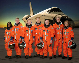 Tripulacin de la misin STS-121. Crdito NASA