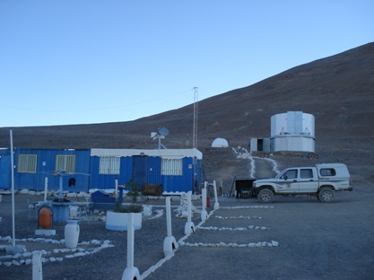 El Observatorio de Cerro Armazones. Imagen: Max Palma, 21 Junio, 2009.