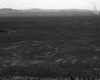 Remolino de polvo en Marte. Crdito: Spirit NASA.